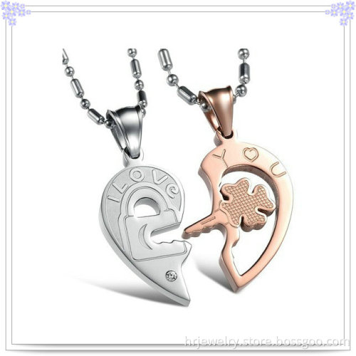 Stainless Steel Jewelry Fashion Heart Pendant Necklace (HR3052)